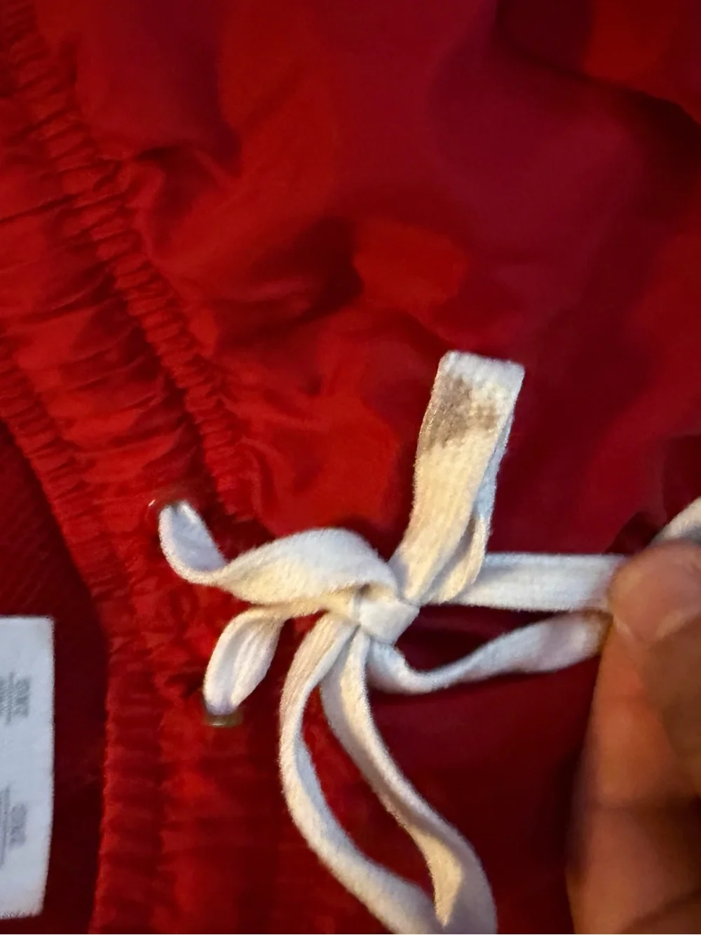 adidas Red Mesh-Lined Athletic Shorts